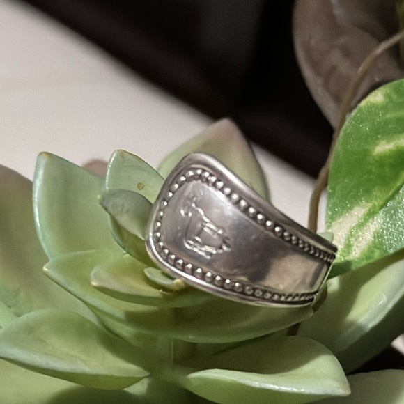 Vintage Ring-Silver-Repurposed Oneida Flatware - Picture 4 of 16